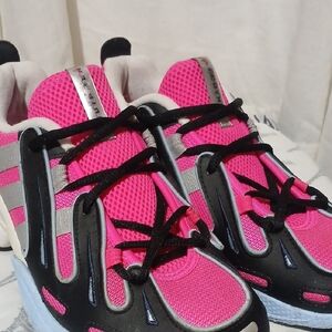 Adidas Pink and White Sneakers